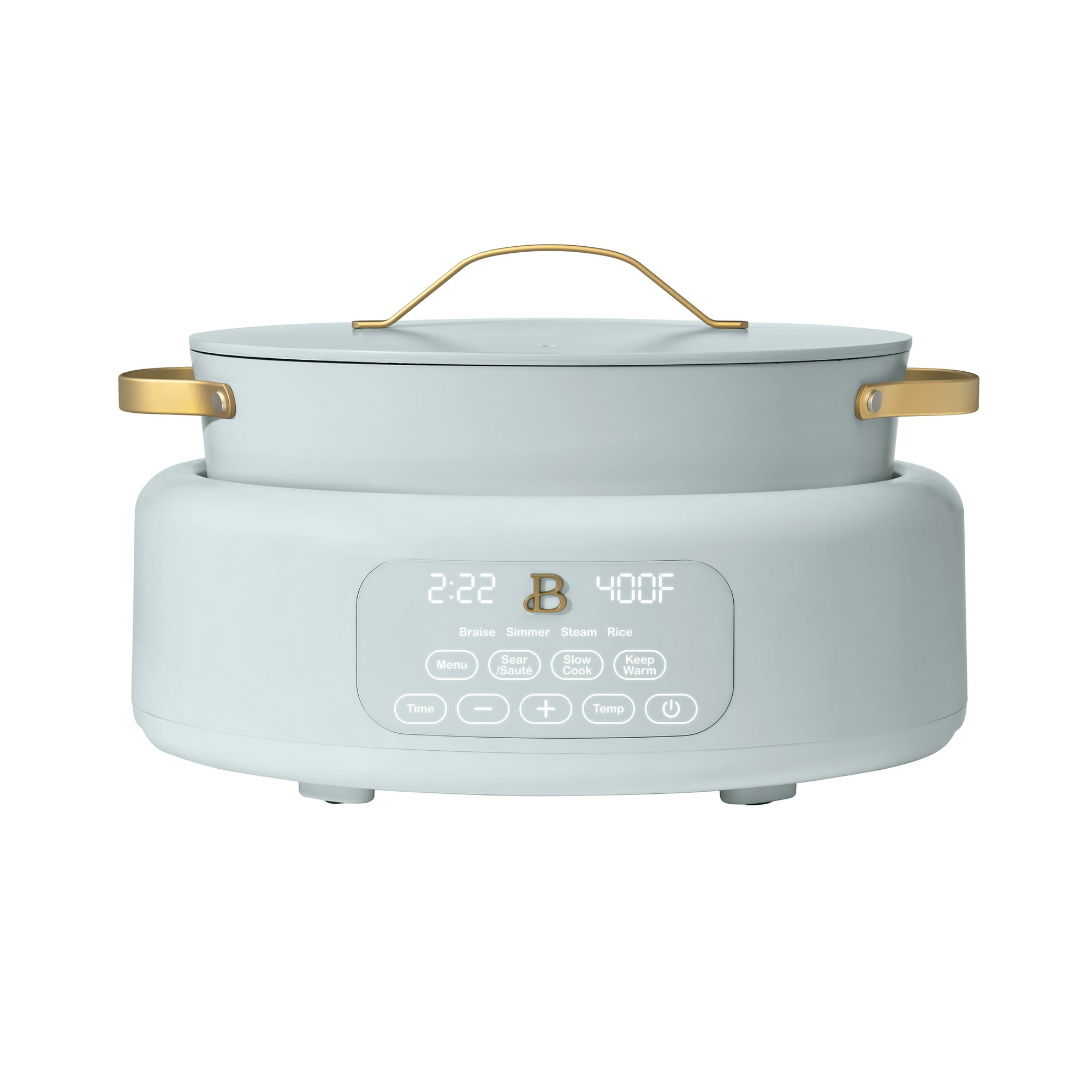 Beautiful 10-in-1, 6 Qt Electric Multi-Cooker with 7 Preset Functions, Hydrangea by Drew Barrymore