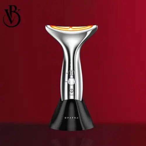 Beautivana 4-in-1 Facial Beauty Tool with RF, EMS, LED Light and Vibration, Rechargeable Face, Neck and Jawline Massager
