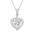 thumbnail image 1 of Beautlace 2 Carat Moissanite Necklace for Women,925 Stering Silver D Color VVS1 Heart Pendant Necklace Jewelry Gift for Birthday Christmas Anniversary Wedding, 1 of 11