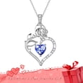 thumbnail image 1 of Beautlace Valentines Day Gifts for Her, 925 Sterling Silver Heart Necklace for Women Mom, Romantic Jewelry Gift for Wife Girlfriend, 1 of 13