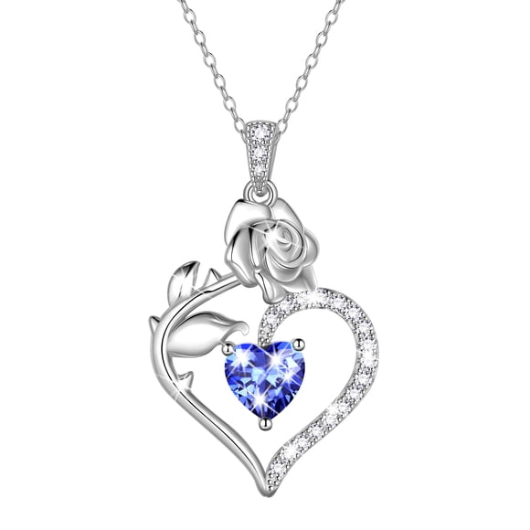 Beautlace Valentines Day Gifts for Her, 925 Sterling Silver Heart Necklace for Women Mom, Romantic Jewelry Gift for Wife Girlfriend