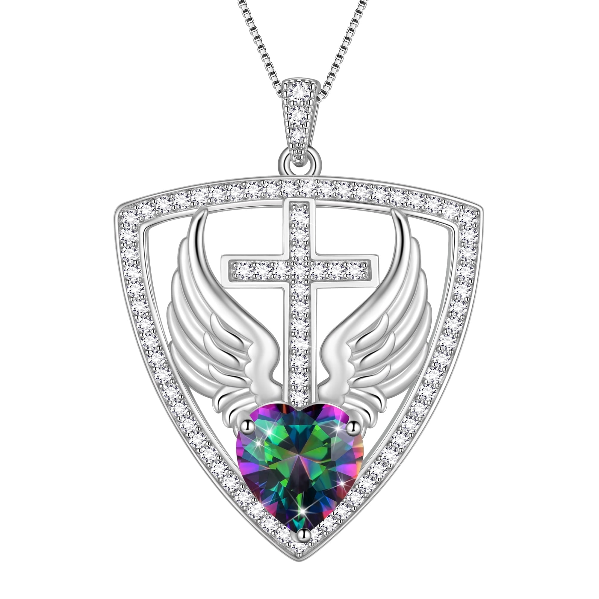 EVER FAITH Infinity Love Celtic Knot Pendant Necklace - 925 Sterling Silver Gift For Mom, Sister, Valentine's Day