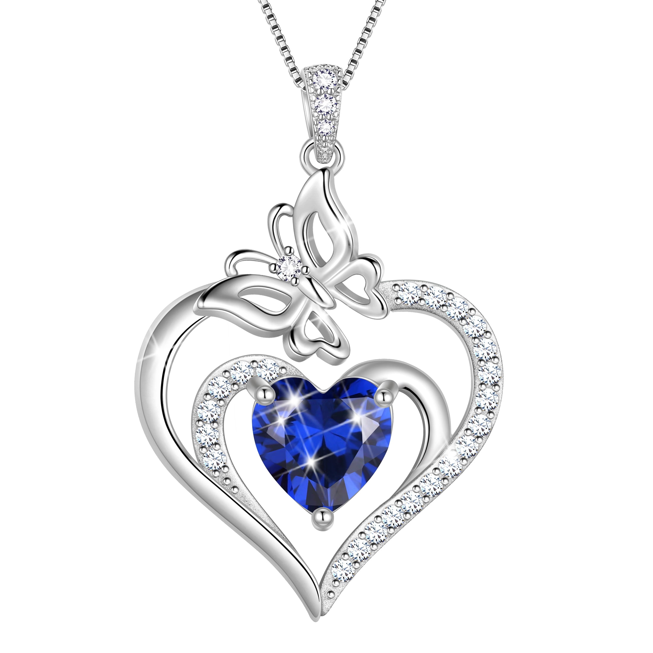 GNOCE Sterling Silver Charm - Turtle Embracing Blue Heart Gemstone For Bracelet Or Necklace