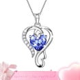 thumbnail image 1 of Beautlace 925 Sterling Silver Heart Necklace for Women, Love Pendant Jewelry Gift for Mom Wife Girlfriend, Anniversary Birthday Valentine's Day Gift, 1 of 11