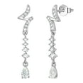 thumbnail image 1 of Beautlace 925 Sterling Silver Teardrop Stud Earrrings,April Birthstone Earrings Jewelry,Birthday Christmas Anniversary Gift for Women/Mom/Wife, 1 of 12