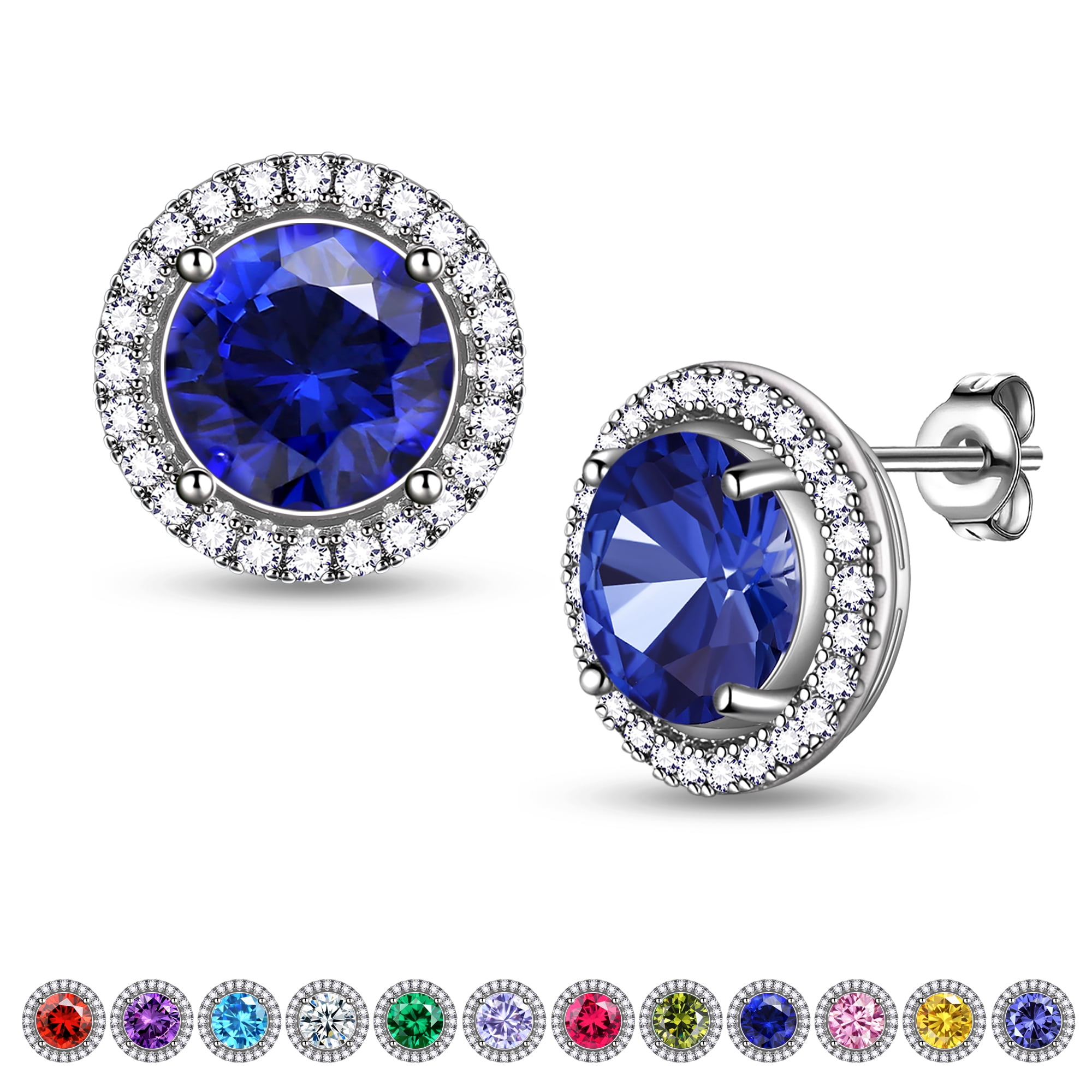 Beautlace Birthstone Stud Earrings Silver Plated Round Shape Birthstone Earrings Bridal Jewelry Birthday Gifts for Girls and Women a623b64e 728a 44d0 92ae 89a0deffe77e.1e7136e2516fdcb91a9dcf9ae119f6aa