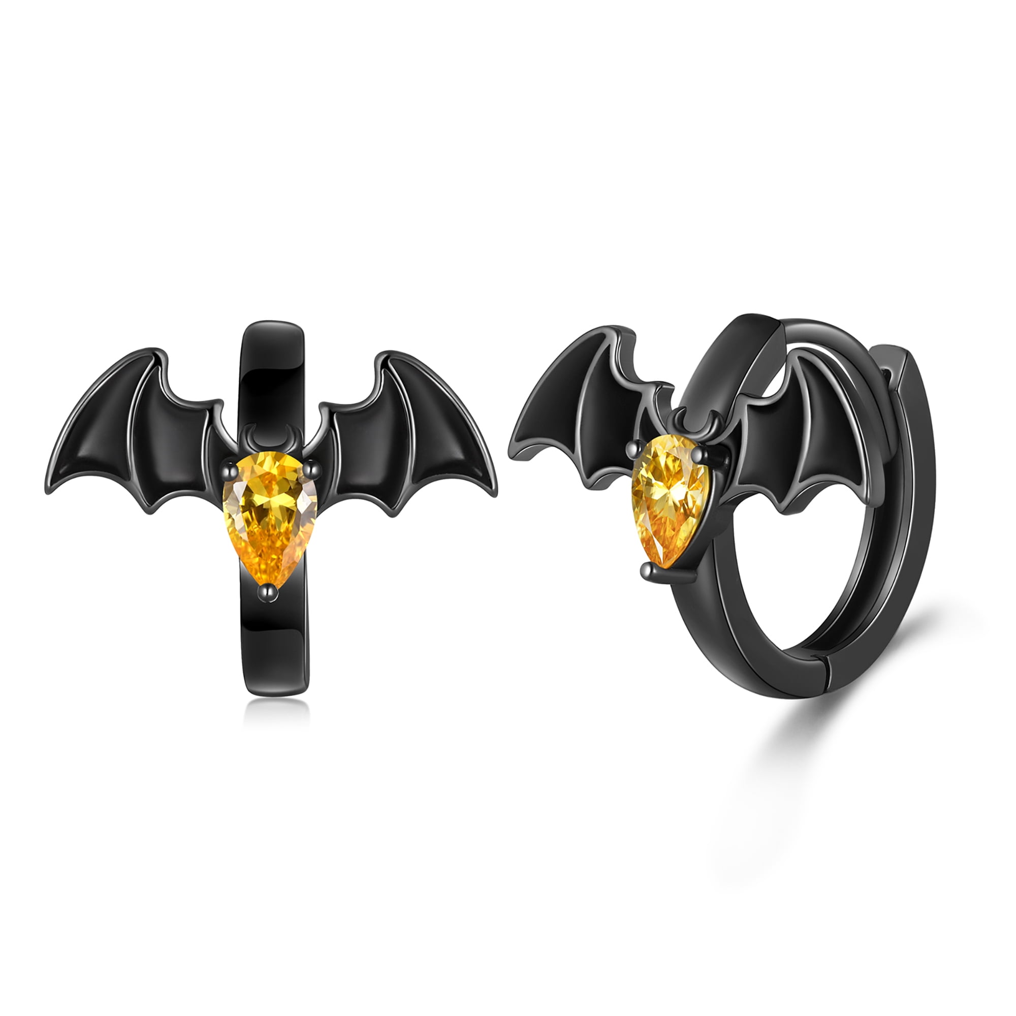 Cute Small Pumpkin Hoop Earrings For Women - Gold Tone Dainty Huggie Hoops, Halloween & Thanksgiving Holiday Jewelry Gift