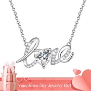 Heart Love Necklace 925 Sterling Silver - rated 4.7 stars from 535 reviews