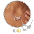 thumbnail image 1 of Beautlace Heart Necklace for Women,5A Cubic Zirconia Double Heart Pendant Necklace,18k White Gold Plated Love Valentine’s Day Anniversary Birthday Christmas Jewelry Gift for Mom Wife Girlfriend, 1 of 12