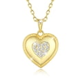 thumbnail image 1 of Beautlace Heart Necklace for Women,Sparkling CZ Heart Pendant Necklace,18k Gold Plated Love Jewelry Gift for Mom Wife Girlfriend, 1 of 9