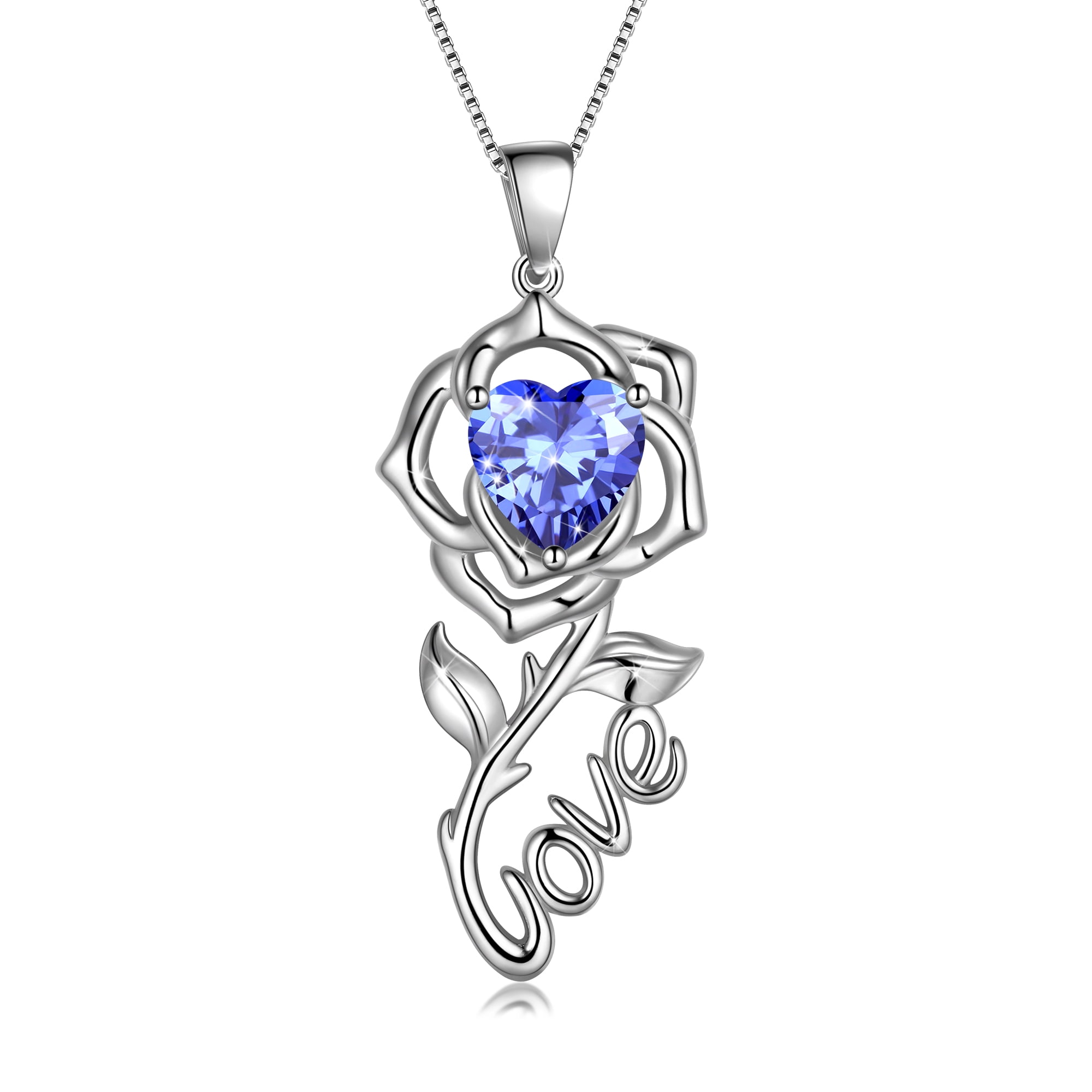 925 Sterling Silver Heart Necklace for Women,Valentines Day Jewelry Gift for Her, Romantic Necklace Gift for Wife Girlfriend