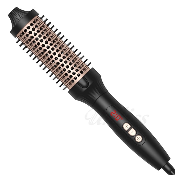 Beauty 3-in-1 Negative Ion Thermal Brush, Adjustable Heat for Frizz-Free Waves, Blowouts, Up to 410°F