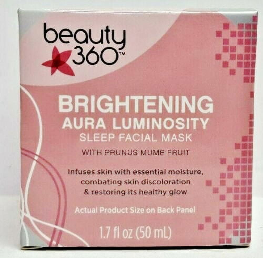 Beauty 360 Brightening Aura Luminosity Sleep Facial Mask 1.7 oz