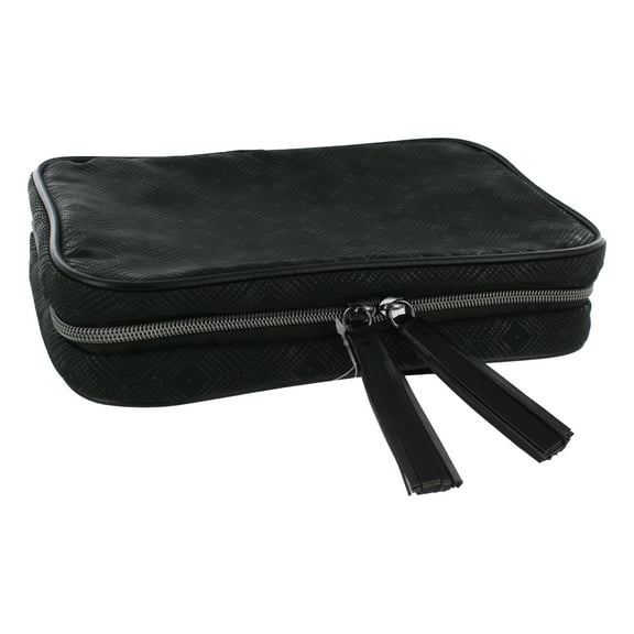 Beauty 360 Zippered Large Cosmetic Organizer, Black