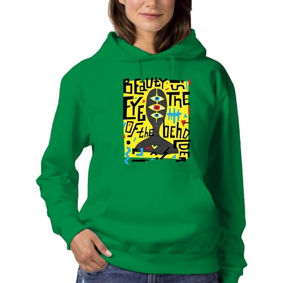 Beauty Abstract Art Hoodie Women -Image by Shutterstock, Female Medium