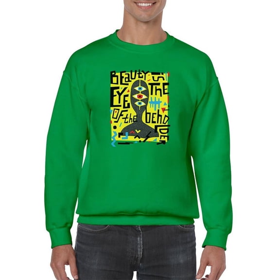 Beauty Abstract Art Sweatshirt Men -Image by Shutterstock, Male x-Large