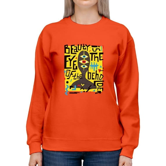 Beauty Abstract Art Sweatshirt Women -Image by Shutterstock, Female 5X-Large
