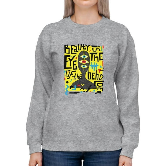 Beauty Abstract Art Sweatshirt Women -Image by Shutterstock, Female Small