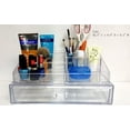thumbnail image 1 of Beauty Acrylic Luxury Clear Case Acrylic Cosmetic, Jewelry Organizer with 1 Large Drawer 9 Compartments, 1 of 4