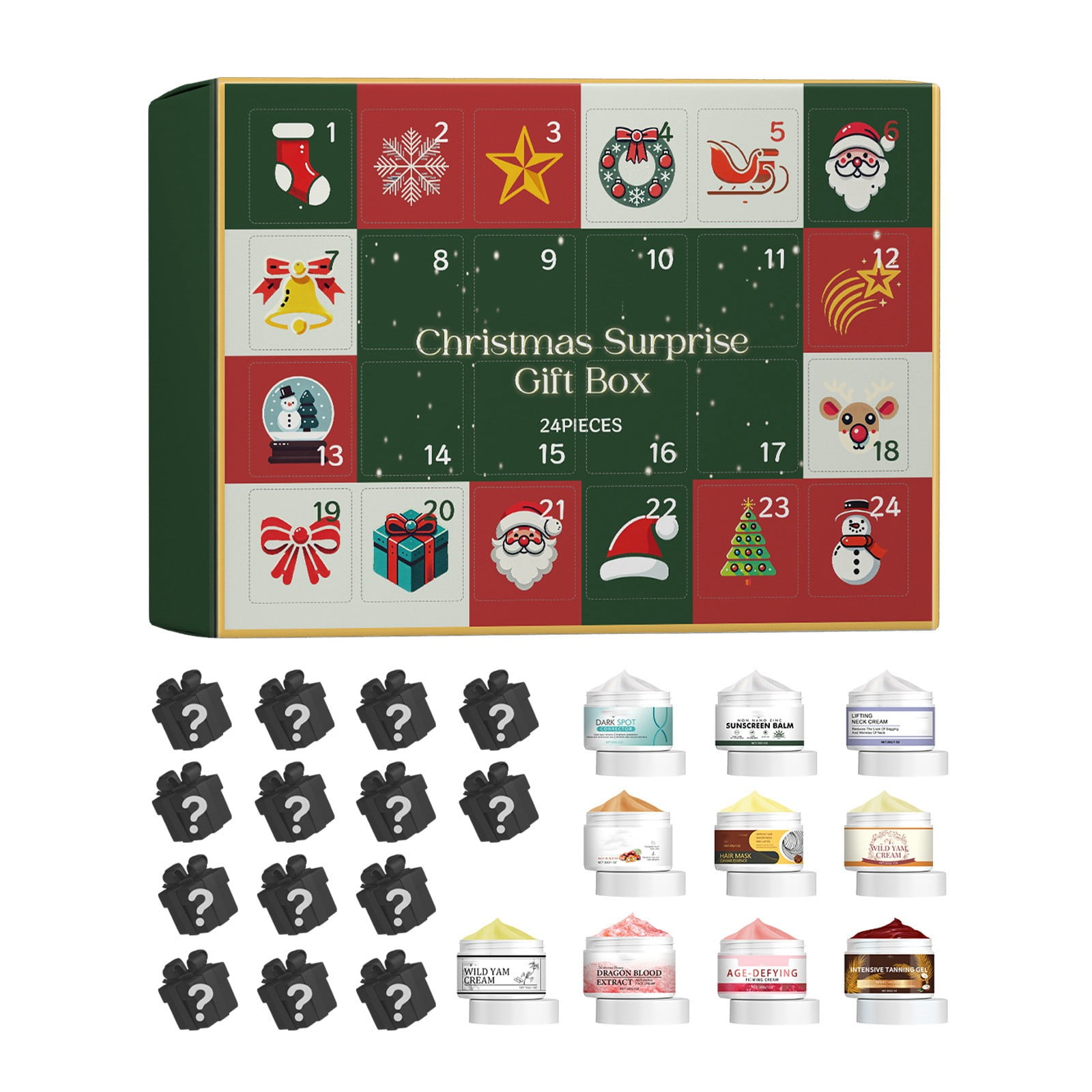 Beauty Advent Calendar 2024 Christmas Moisturizing and Hydrating 24 Set