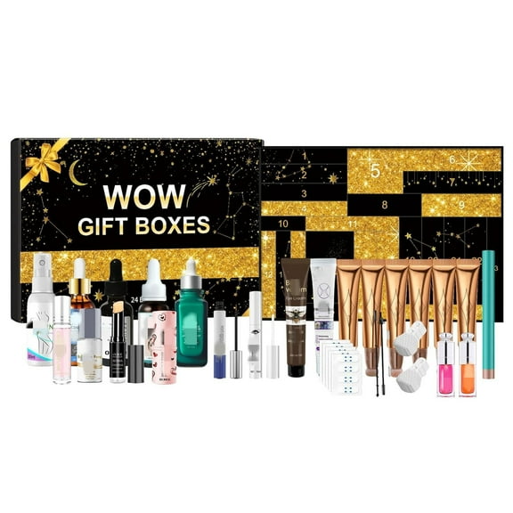 Beauty Advent Calendar 2024, Essence Advent Calendar, 24 Days Make Up Beauty Advent Calendar, Makeup Set, Christmas Countdown Calendar, Lipstick, Eyeshadow, Cosmetics, Facial Set for Women and Girls