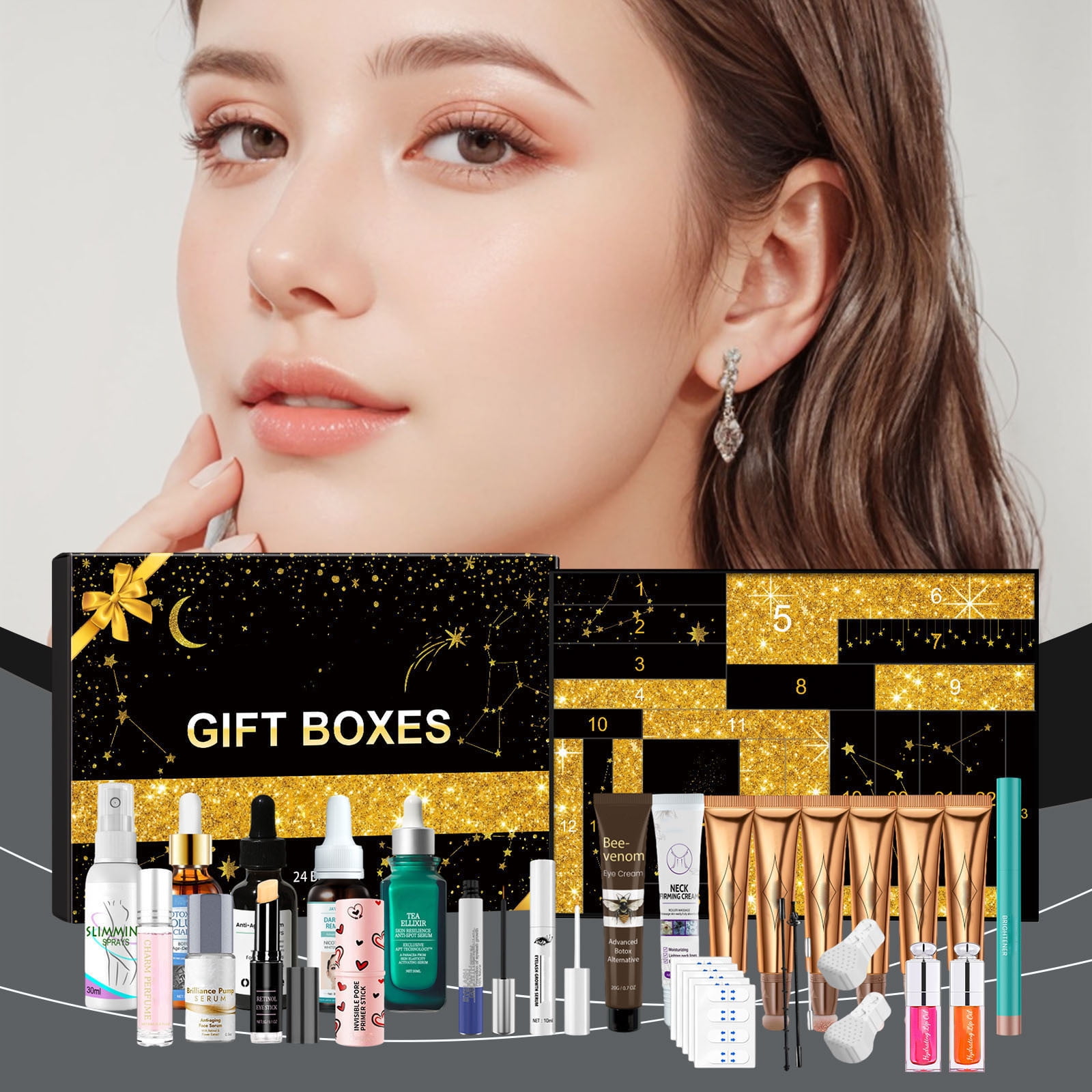 Beauty Advent Calendar 2024 Makeup Set Countdown Calendar Christmas ...