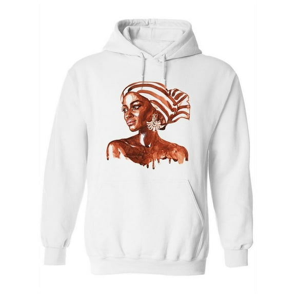 Beauty African Woman Paint Hoodie Women -Image by Shutterstock, Female x-Large