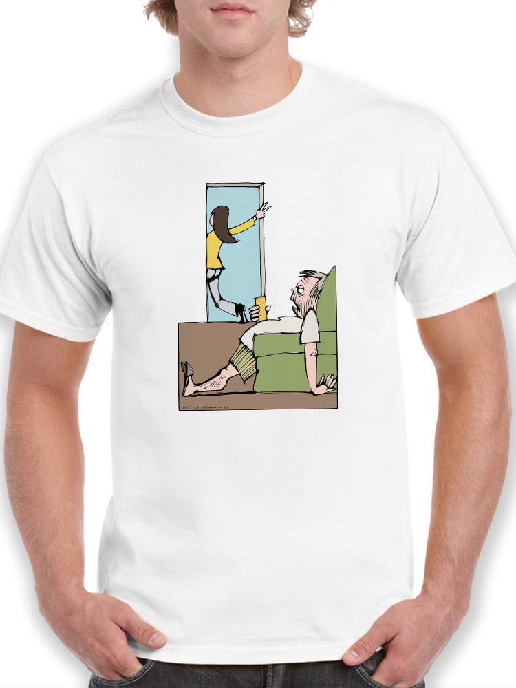 Beauty And Couch Potato. TShirt Men Wilfred Hildonen Designs, Male XX