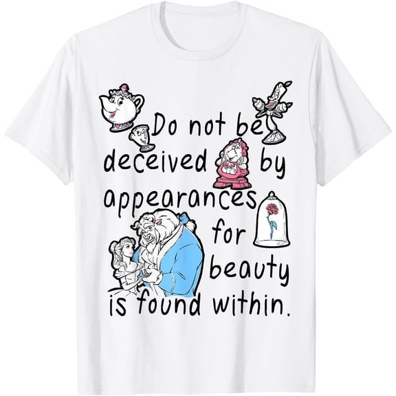 Beauty And The Beast Beauty Is Found Within DTG Print Unisex T-Shirt