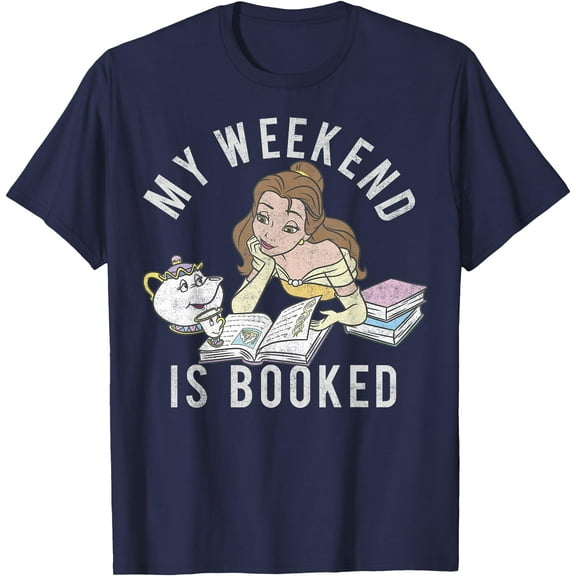 Beauty And The Beast Belle My Weekend Is Booked DTG Print Unisex T-Shirt