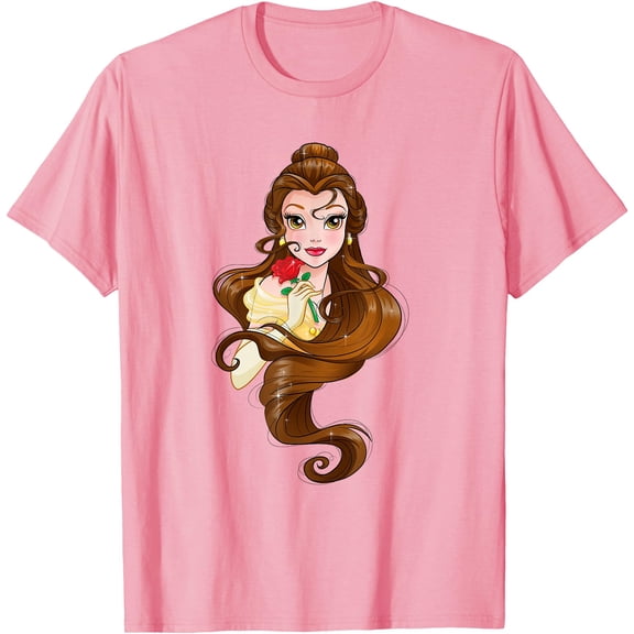 Beauty And The Beast Belle Portrait DTG Print Unisex T-Shirt