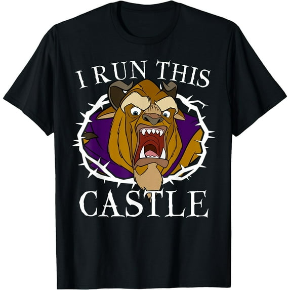 Beauty And The Beast I Run This Castle Thorn Portrait DTG Print Unisex T-Shirt,Black Color,Size 5XL