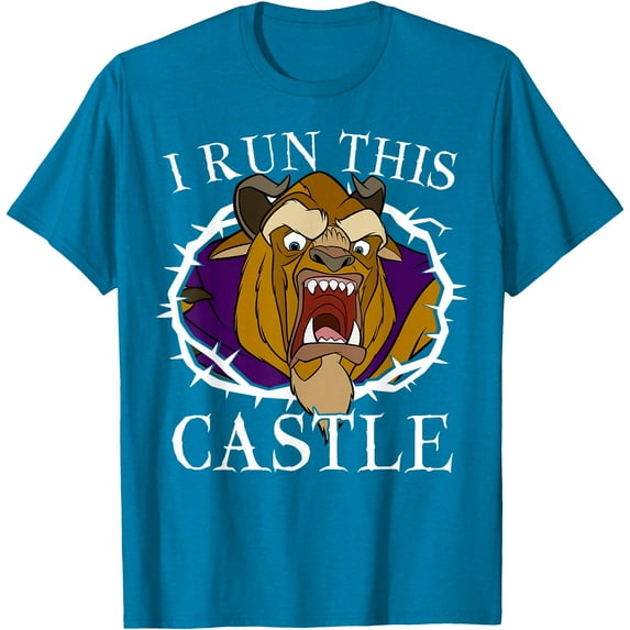 Beauty And The Beast I Run This Castle Thorn Portrait DTG Print Unisex T-Shirt,Sapphire Color,Size M