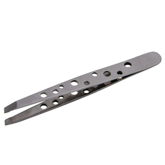 Beauty Applicator Makeup Tools Hair Removal Slant Tip Eyebrow Tweezers Clip Stainless Steel