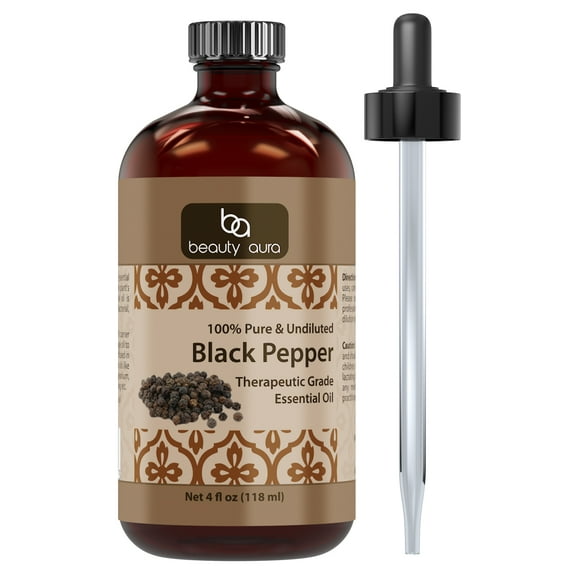 Beauty Aura Black Pepper Oil 4 Oz