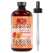 Beauty Aura 100% Pure Grapefruit Essential Oil 4 Fl. Oz, Therapeutic Grade Oil - Ideal for Aromatherapy | Best use with Oil Diffusers, Potpourri, and Wicking Fragrance Diffusers