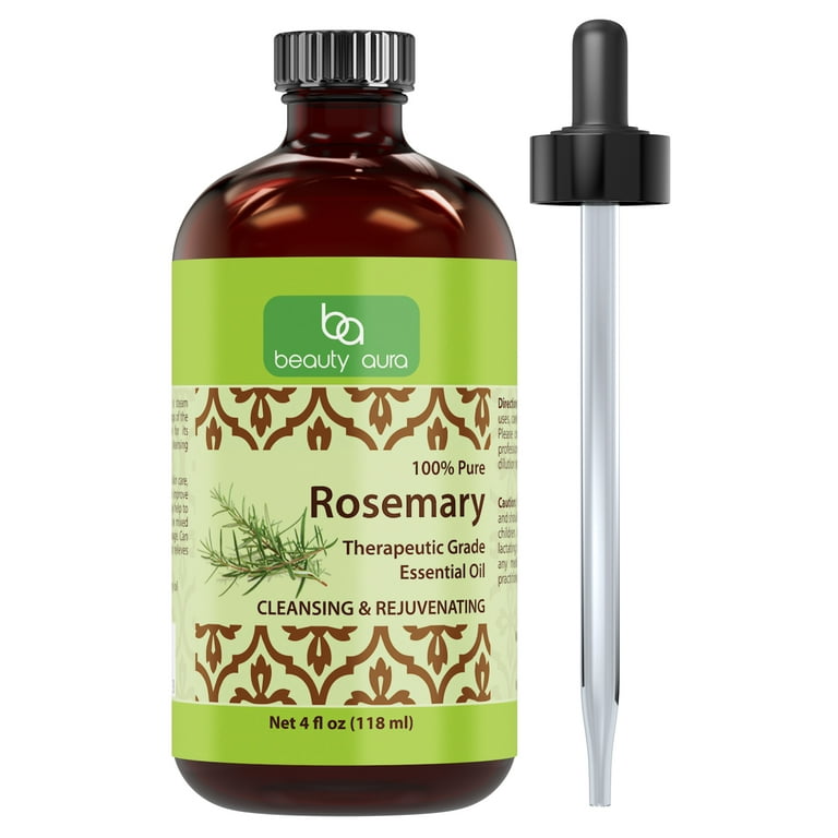 Beauty Aura 100% Pure Rosemary Essential Oil * 4 fl. oz