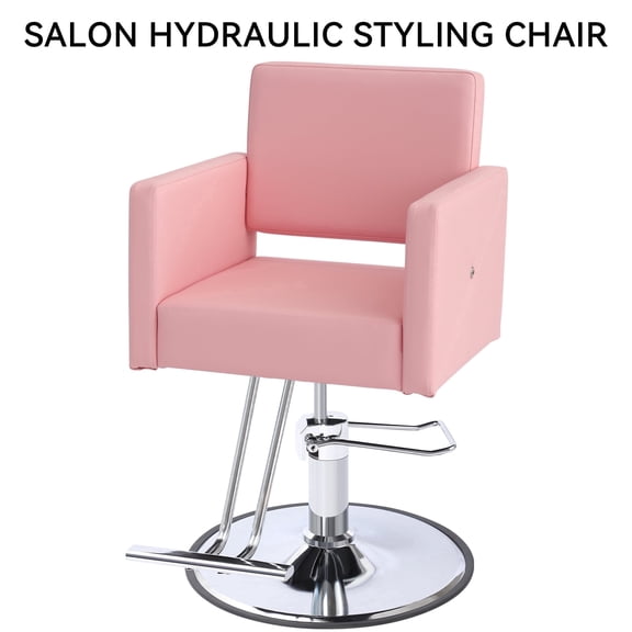 KIGOTY Barber Chair, Salon Chair for Hair Stylist , Height Adjustable Hair Salon Chairs Multi-Function Shampoo Tattoo Chairs, Pink