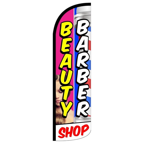 Beauty Barber Shop Windless flag Without Pole Advertisement /Business Flags | Feather Flag |