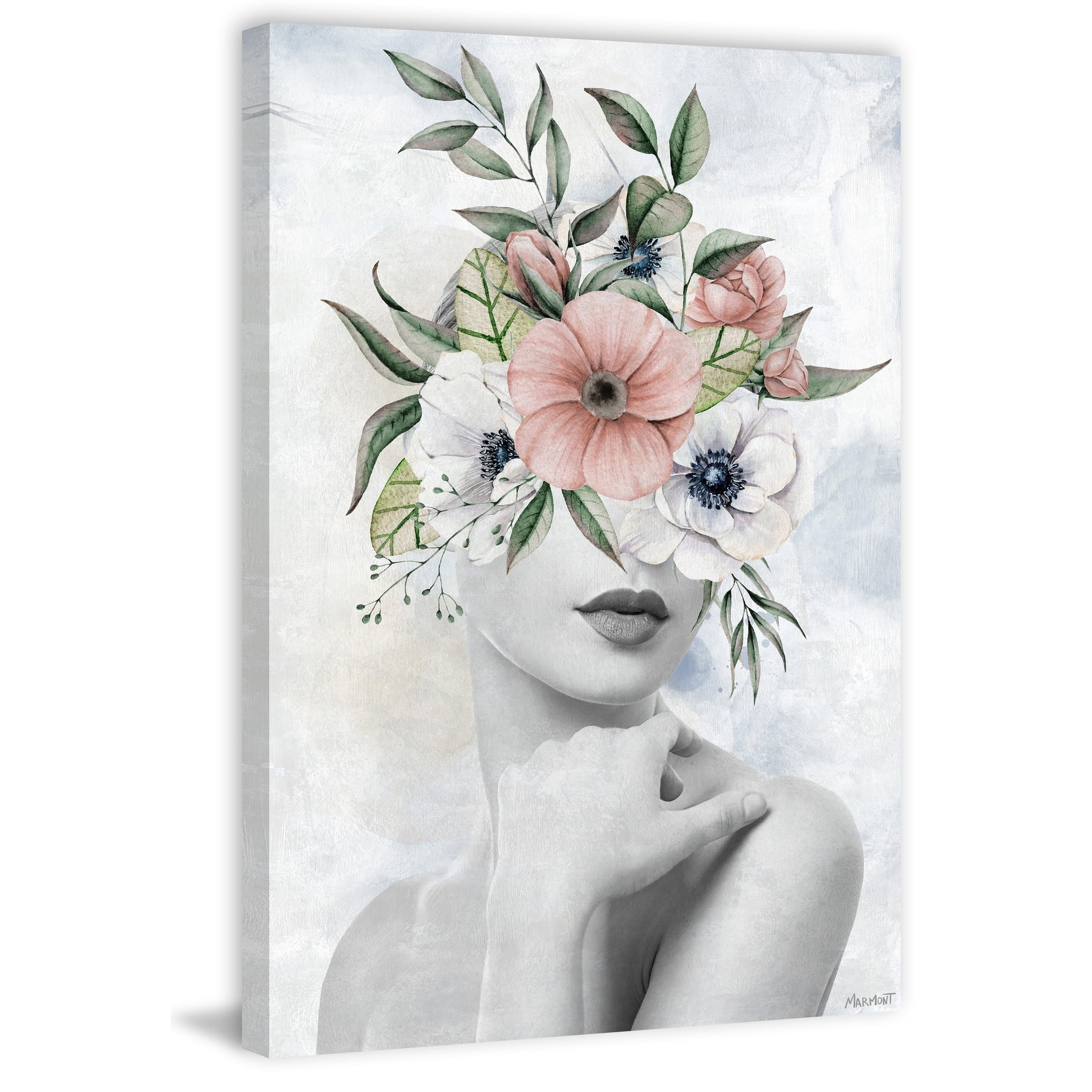 Beauty Beyond 16 in x 24 in Painting Canvas Art Print, by Marmont Hill