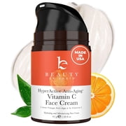 Beauty by Earth Vitamin C Face Cream - USA Made with Organic & Natural Ingredients, Skin Brightening Cream for Face, Discoloration Correcting & Anti Aging Moisturizer for Face with Antioxidants