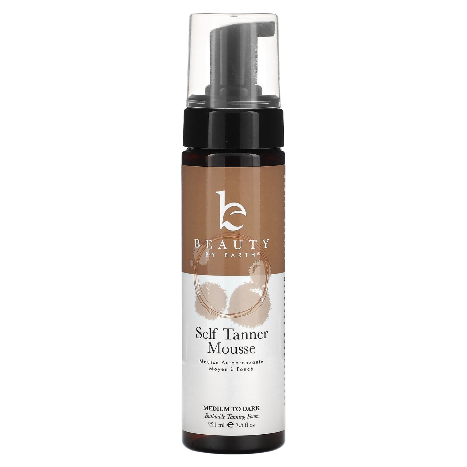 Beauty By Earth Self Tanner Mousse, Medium to Dark, 7.5 fl oz (222 ml)