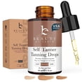 thumbnail image 1 of Self Tanning Drops - USA Made with Natural & Organic Ingredients, Medium Face Tanning Drops to Add to Lotion, Moisturizing Bronzing Tanner for Face & Body, Toxin Free Tanner for Fake Tan, 1 of 10