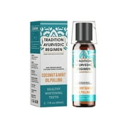 Beauty Care Coconut Oil Pulling For Teeth Mint Oil Pulling Mouthwash With Tongue Scraper Toothbrush 250ml