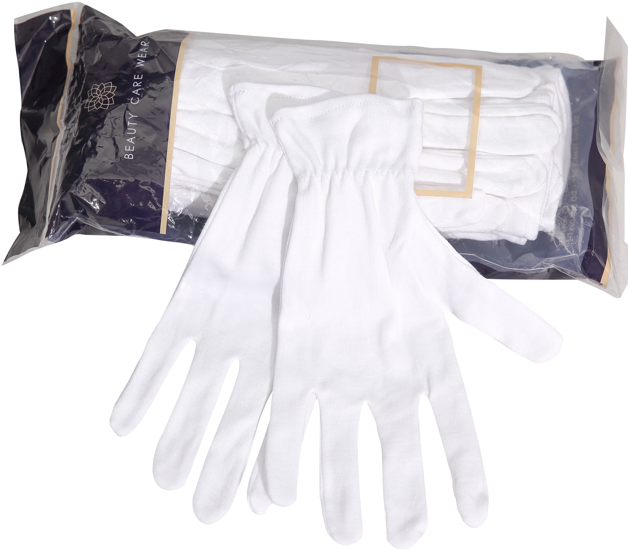Beauty Care Wear Large White Cotton Gloves - Walmart.com