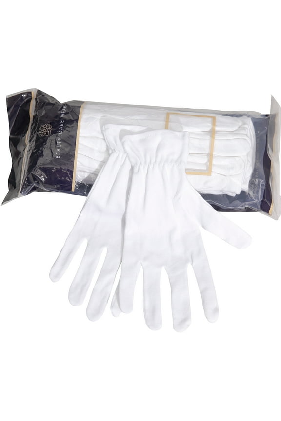 Large White Cotton Gloves