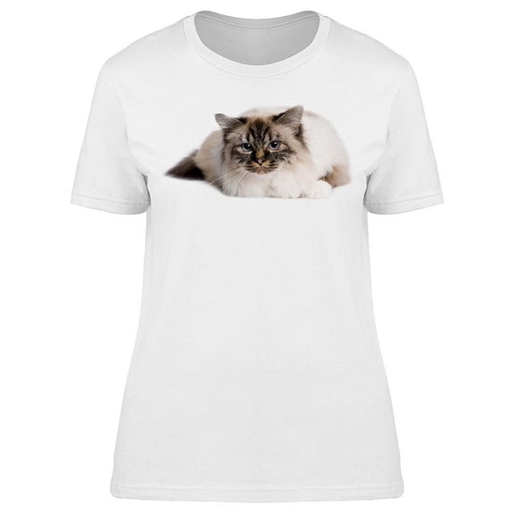 Beauty Cat Lying T-Shirt Women -Image by Shutterstock, Female 3X-Large