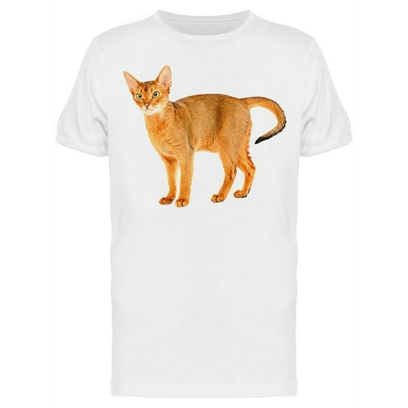 Beauty Cat Standing On His Side T-Shirt Men -Image by Shutterstock Men T-Shirt, Male Small