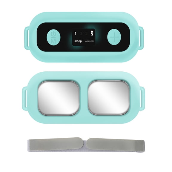 Beauty Clearance Under $15 Sleeping Instrument In Hand To Fall Asleep Deep Sleep Portable Micro-Current Physical Binding Foot Massage To Help You Sleep Mint Green One Size