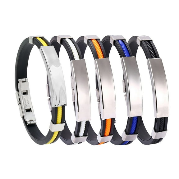 Beauty Under $10 Titanium Anion Silica Gel Lymphatic Detumescence Exercise Wrist Strap B B